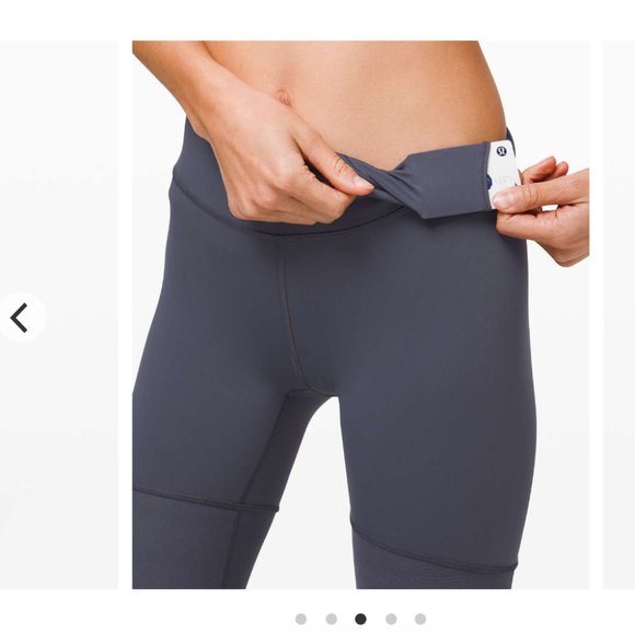 lululemon Sheer Will Tight 28” Pulse Stone Blue 12 *imperfect - Picture 5 of 15